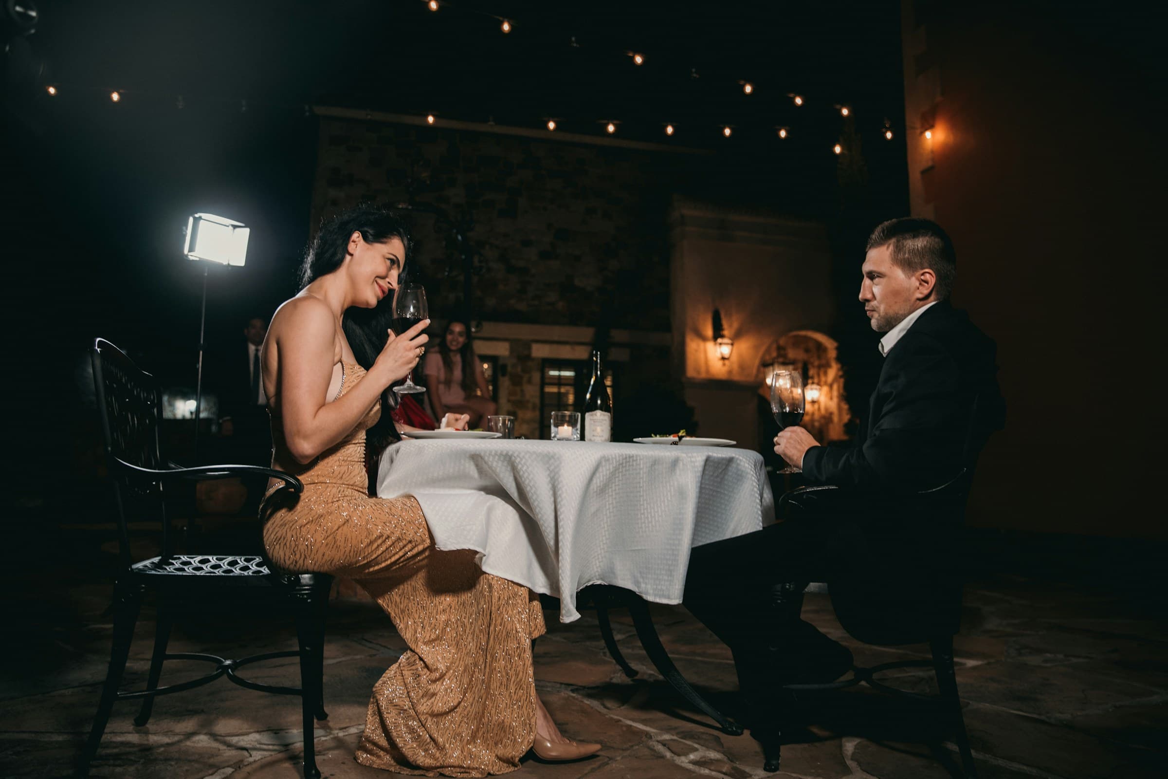 Dîner aux chandelles en tête à tête